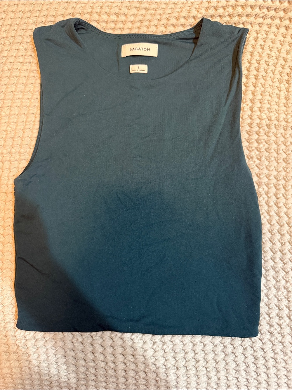 Aritiza Babaton Deep Teal Sleeveless Tank